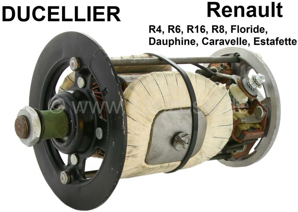 Jeux de 2 balais pour dynamo Ducellier - Restauration 2CV