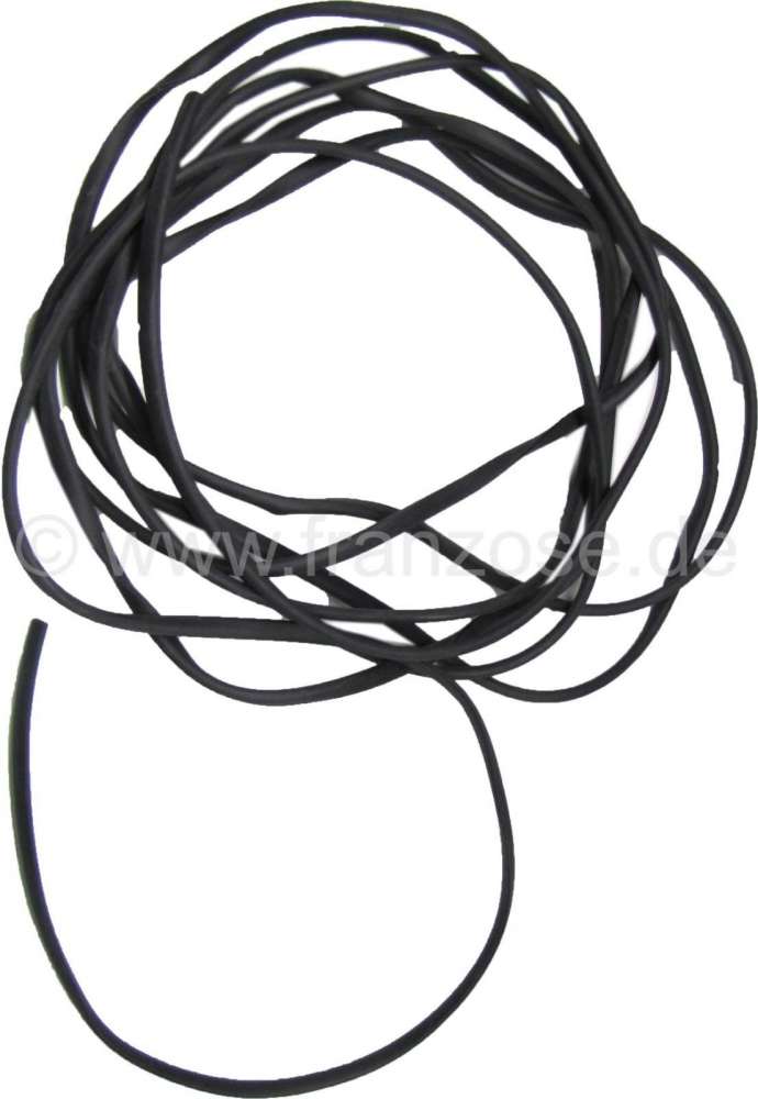 Renault - baguette sur gouttière de toit, Renault 4L F6, couleur noir, longueur 750cm