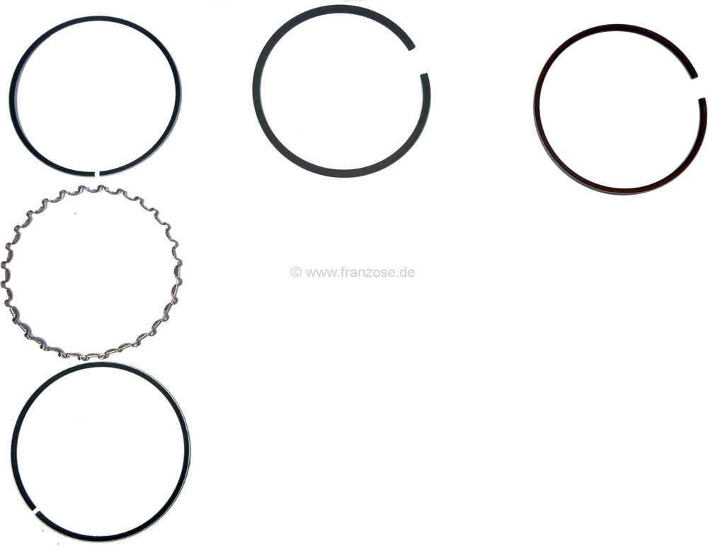 Renault - segmentation pour un piston, Renault R5, R6, R10, R12, moteurs 1289cm³ R1192, R1170, R117