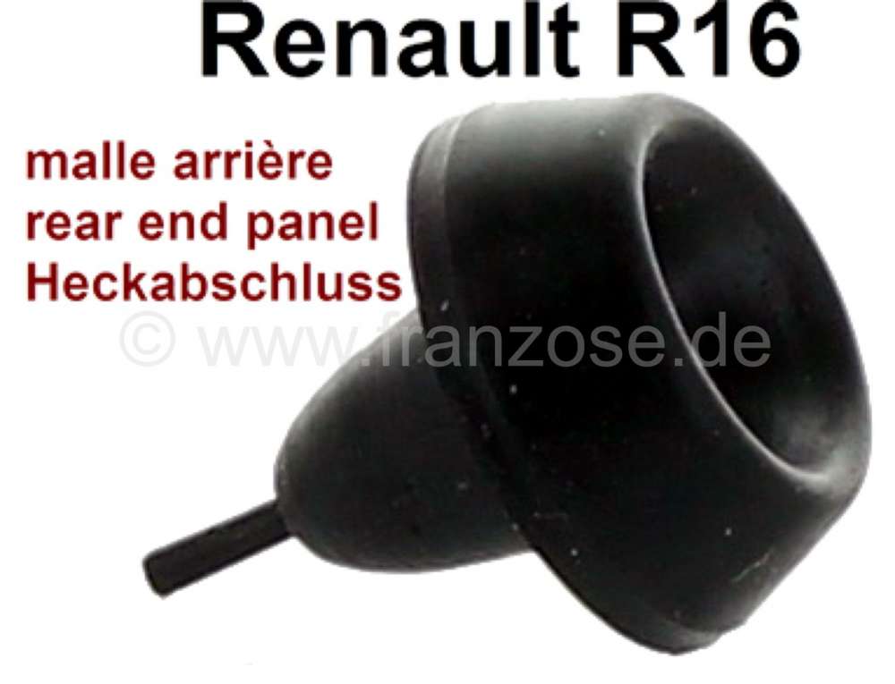 Renault - butée de couvercle de malle arrière, Renault R16, sur la caisse, l'unité, n° d'origine