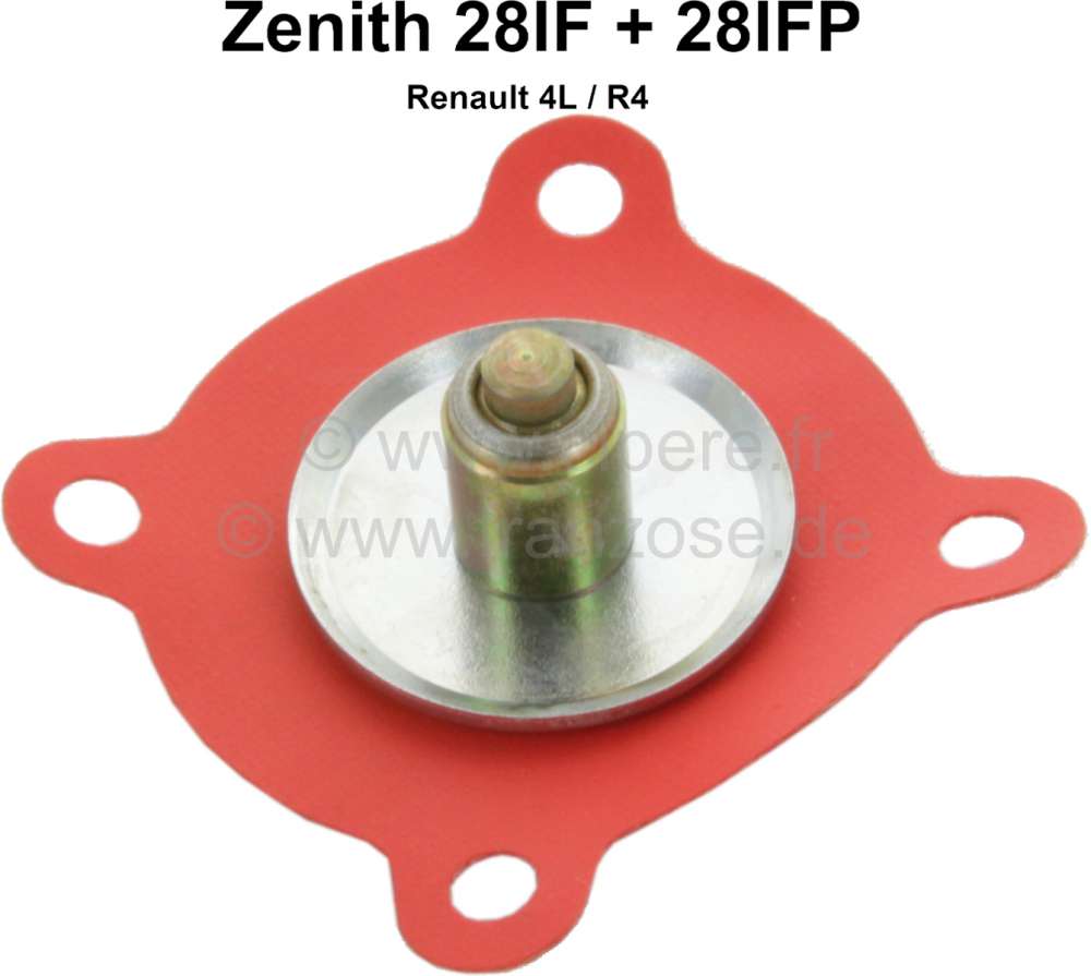 Alle - membrane de carburateur, Renault 4L pour carburateur Zenith 28 IF, 28 IFP.