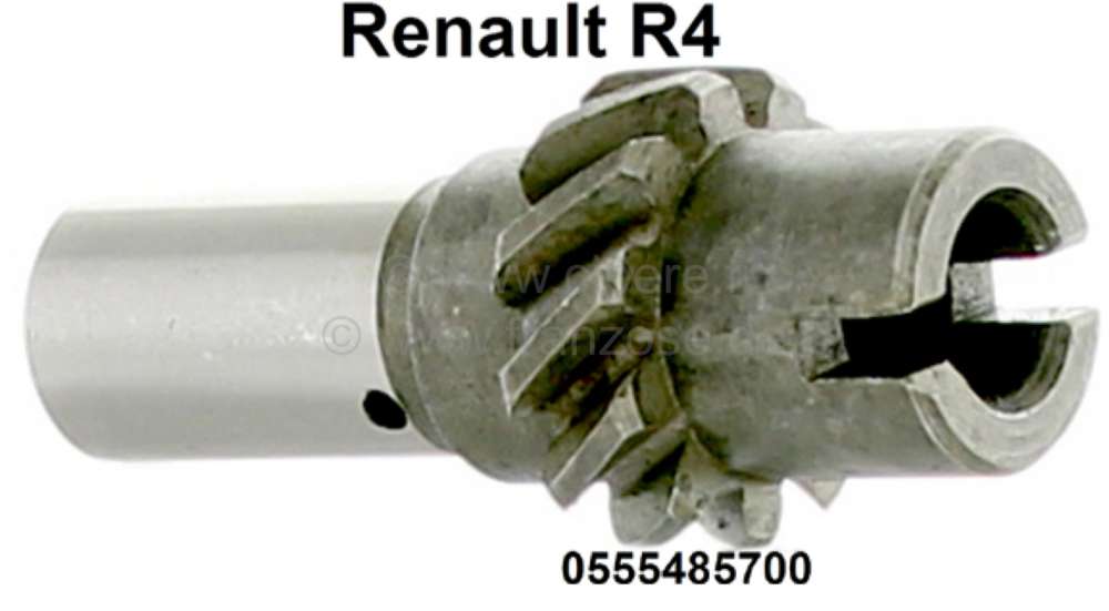 Renault - axe de pompe à huile (commande de distributeur), Renault 4L, R5, R6, R8, R10, R12, pour a