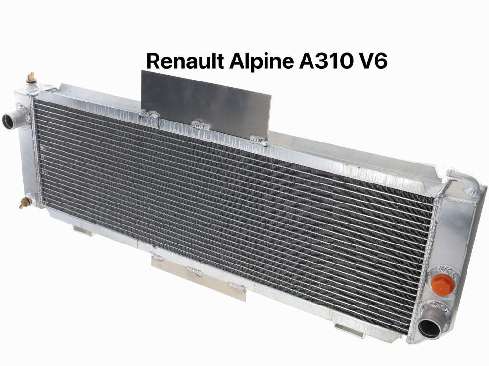 Renault - radiateur de refroidissement, Alpine A310 V6, en aluminium, dimensions 710 x 218 x 60mm. F