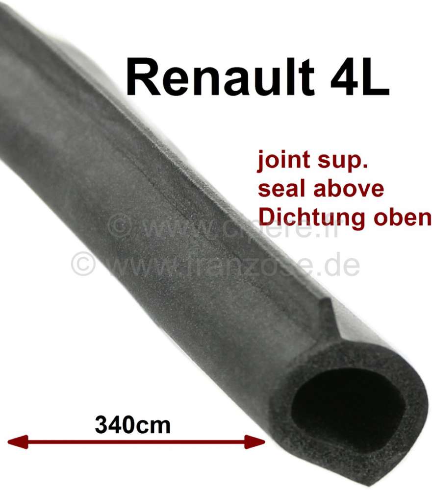 joint de porte, Renault 4L, profile caoutchouc, joint creux comme