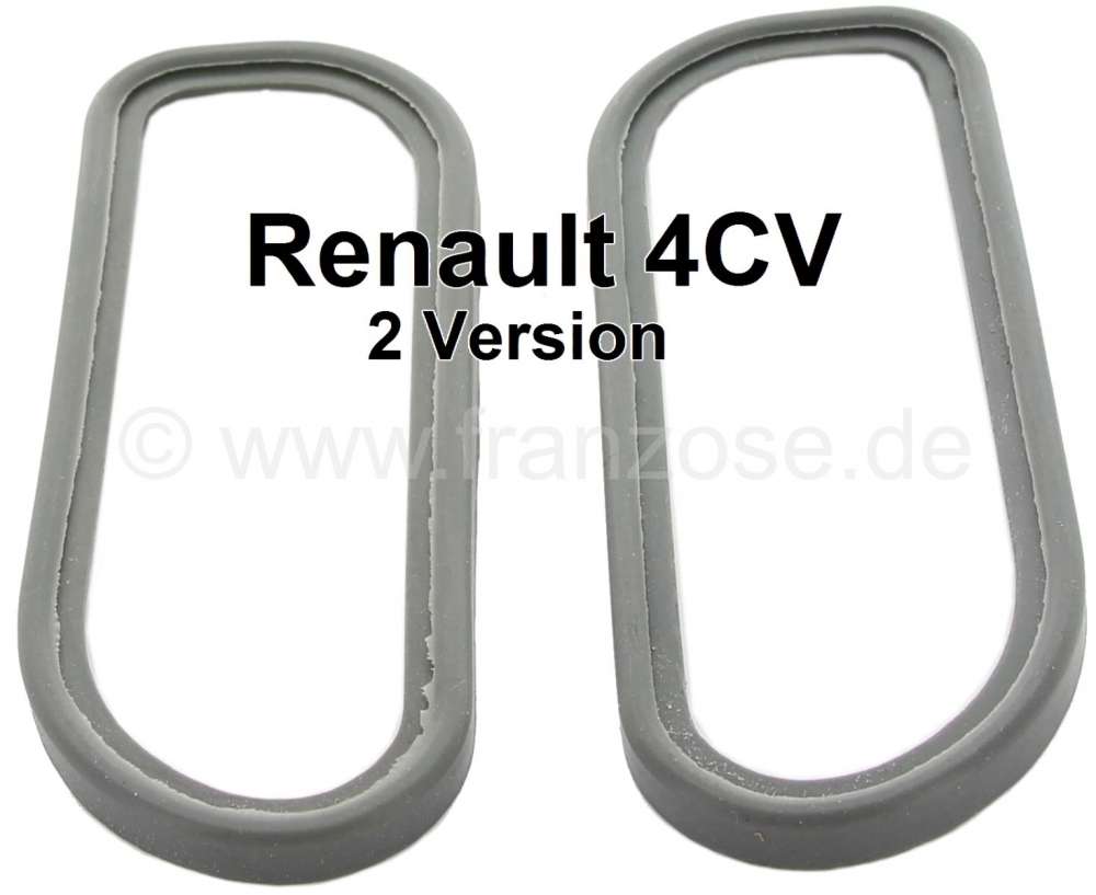 Renault - feux arrière, Renault 4CV, 2ème modèle, semelles caoutchouc seules sans les platines ni