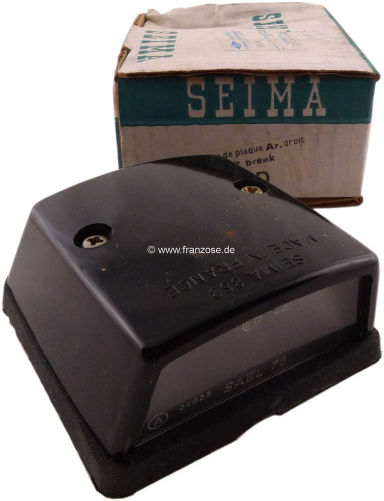 Renault - R12 Break, éclairage de plaque droit, Renault R12 Break. Original SEIMA.