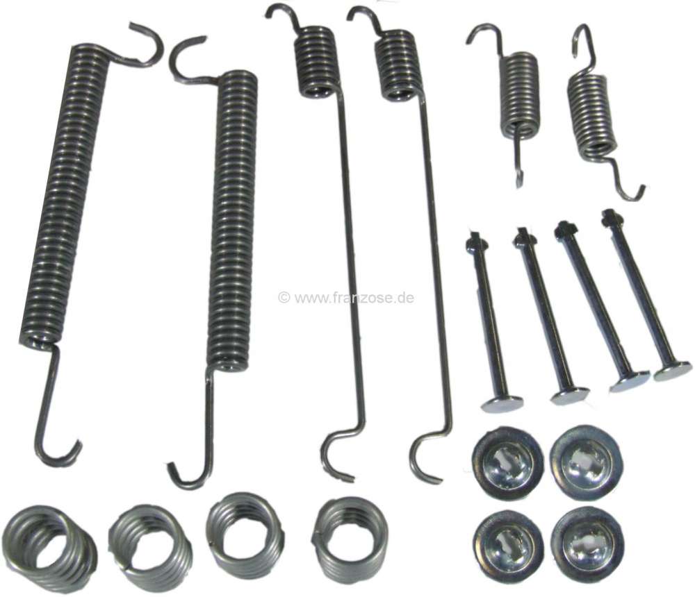 Renault - kit de fixations de machoires de frein, Peugeot 304 de 1975 à 1978, 204 de 1975 à 06.197