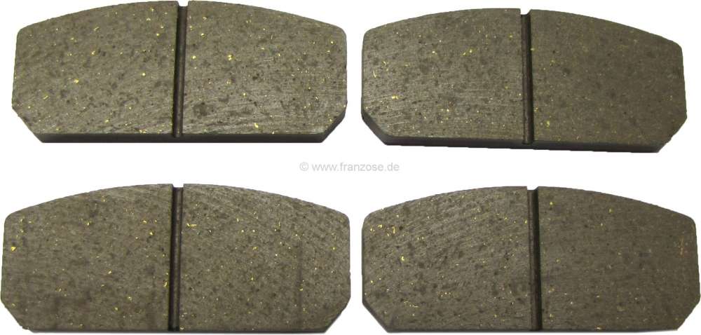 Citroen-2CV - plaquettes de frein avant, Renault Caravelle, R8, R10, Alpine 110, équipé Bendix, hauteu