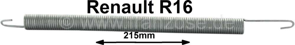 Alle - ressort de levier de frein à main, Renault R16 tous types de R1150 à 1157, n° d'origine