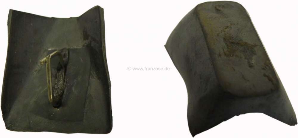 Renault - guide caoutchouc de couvercle de malle arrière, Renault R16, la paire, n° d'origine 0830