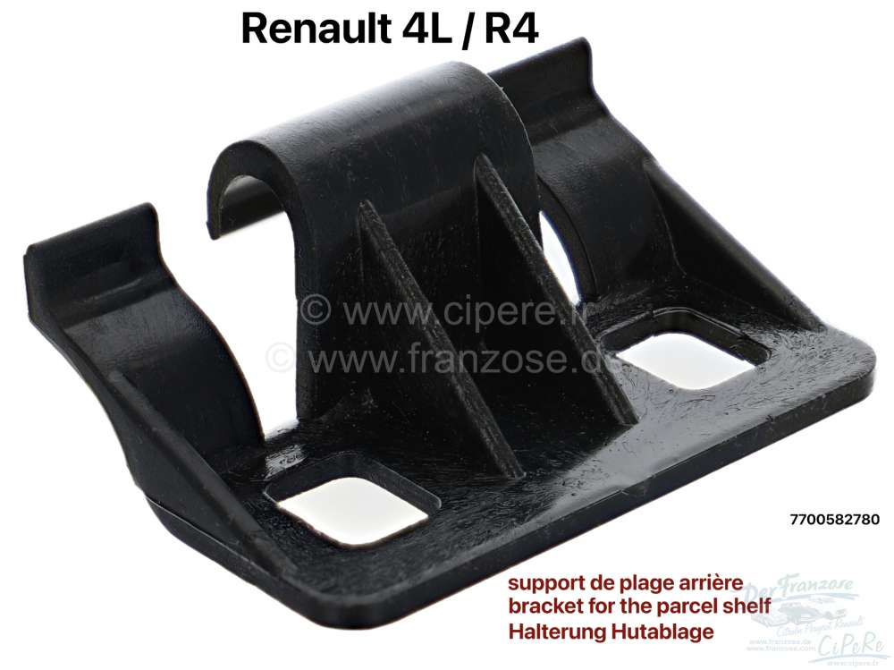 Alle - support de plage arrière, Renault 4L, en plastique, n° d'origine 7700582780