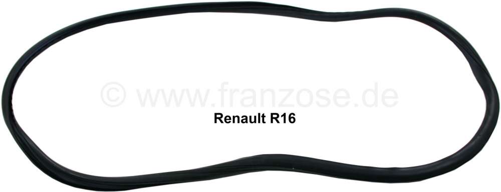 joint de pare-brise, Renault R16, refabrication de très bonne qualité,  liaison des bouts vulcanisée, pour montage ave