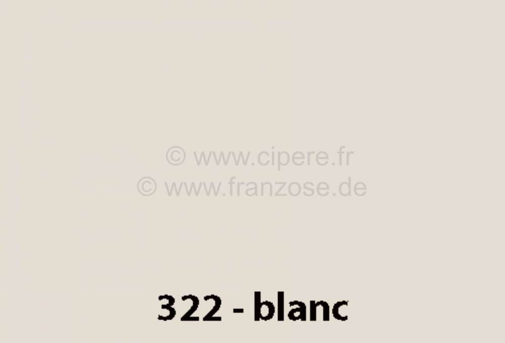 Renault - peinture en bombe 400ml, Renault 4L code couleur 322 blanc, préparé à la demande