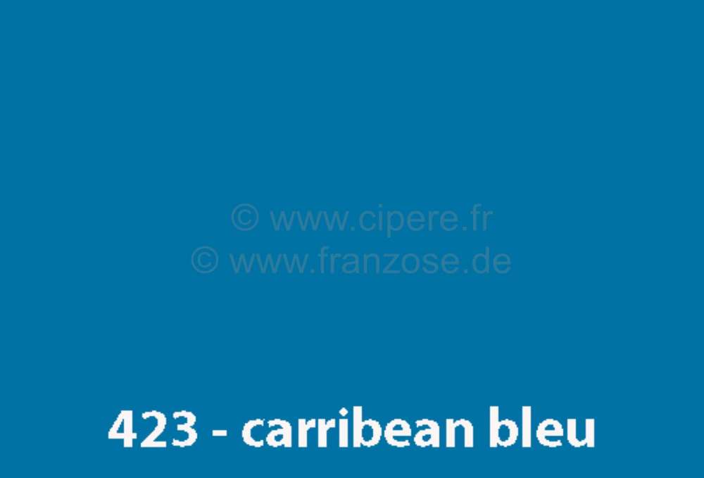 Alle - peinture en bombe 400ml, Renault 4L, code couleur 423 carribean bleu, préparé à la dema