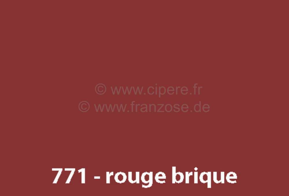 Citroen-2CV - peinture en bombe 400ml, Renault 4L code couleur 771 rouge brique, préparé à la demande