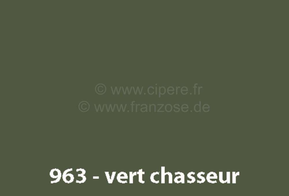 Renault - peinture en bombe 400ml, Renault 4L code couleur 963 vert chasseur métalique, couvrir d'u