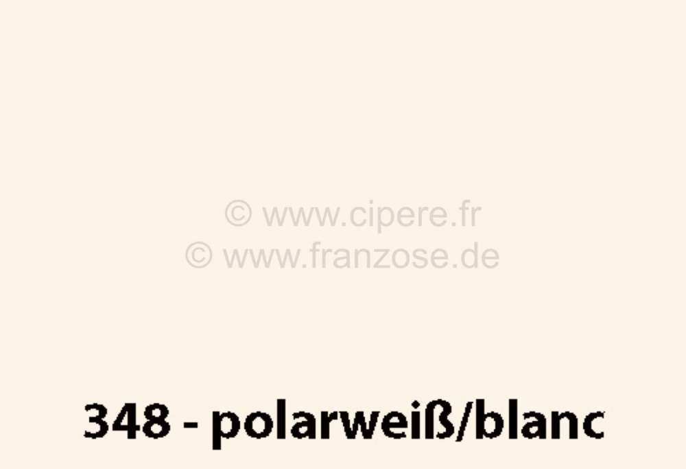 Renault - laque 1000ml, 4L, code couleur 348 blanc, ajouter le durcisseur 20438 (2 x laque pour 1 x 