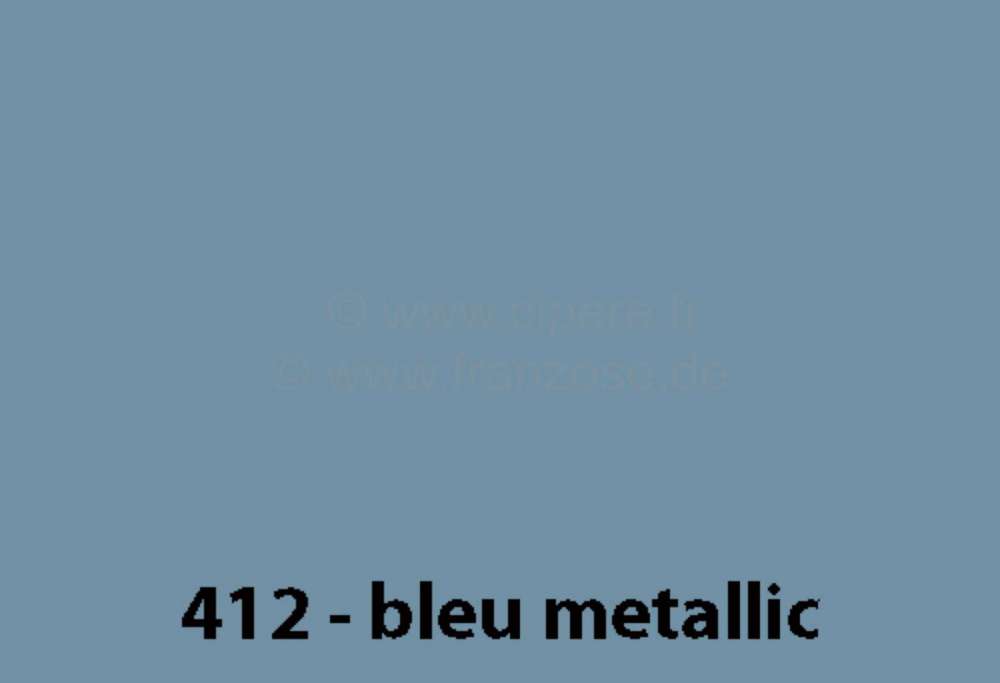 Renault - laque 1000ml, 4L, code couleur 412/1 bleu, ajouter le diluant  20442 (1 x laque pour 1 x d