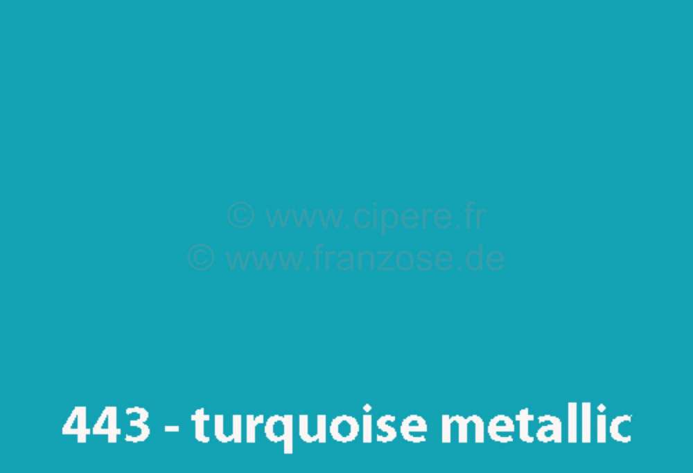 Citroen-2CV - laque 1000ml, 4L, code couleur 443 bleu, ajouter le diluant  20442 (1 x laque pour 1 x dil