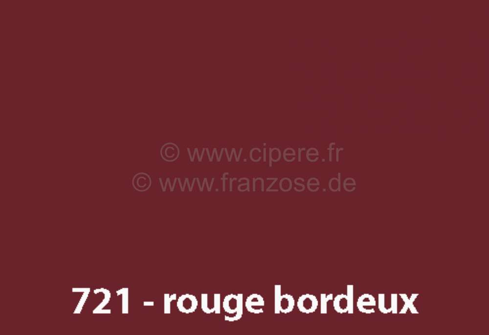 Renault - laque 1000ml, 4L, code couleur 721 rouge bordeaux, ajouter le diluant  20442 (1 x laque po