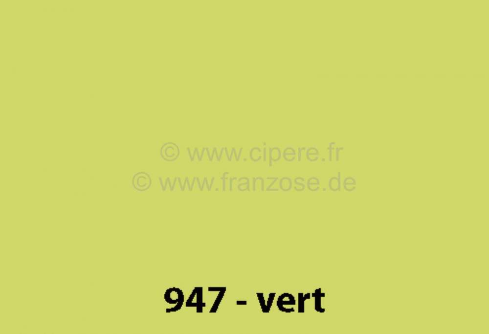 Renault - laque 1000ml, 4L, code couleur 946 vert, ajouter le durcisseur 20444 (2 x laque pour 1 x d