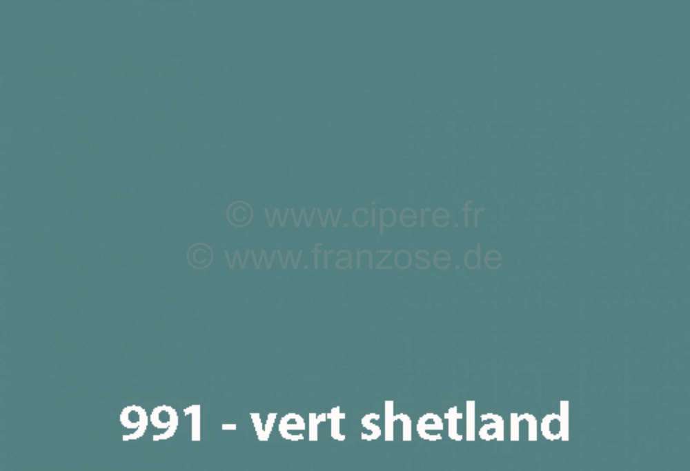 Renault - laque 1000ml, 4L, code couleur 991 vert Shetland, ajouter le durcisseur 20438 (2 x laque p
