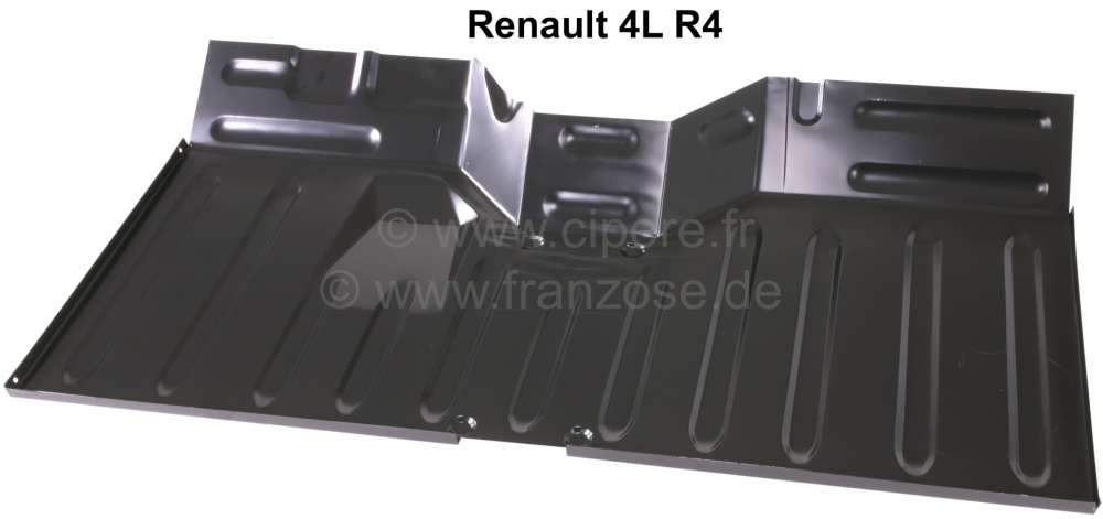 Renault - plancher avant, Renault 4L, avec les rainures