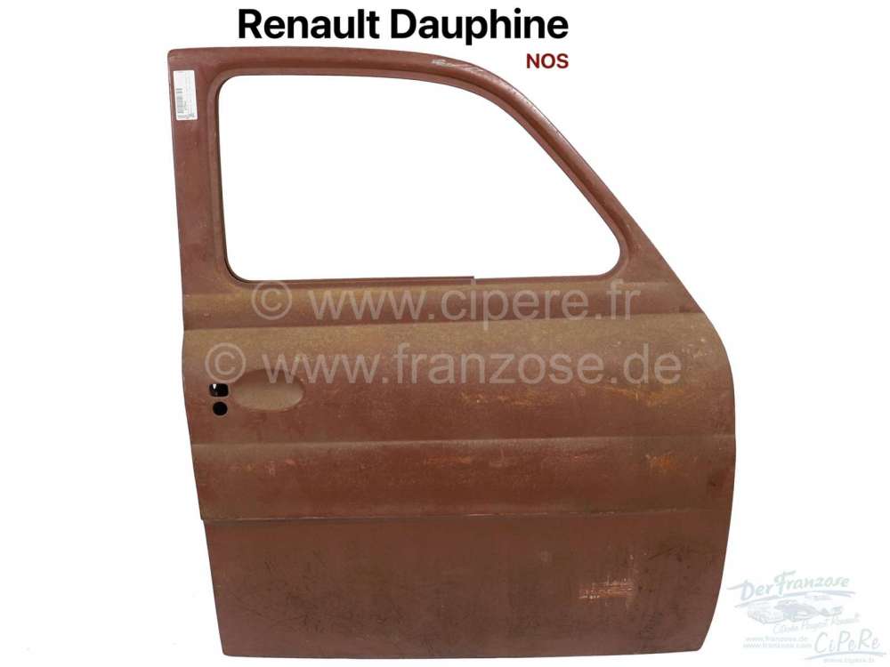 Alle - porte avant droite, Renault Dauphine, pièce neuve provenant d'un stock ancien. Pièce d'o