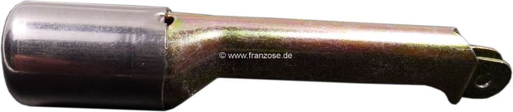 Renault - serrure de porte, commande de fermeture intérieure de porte, chromé, Renault R16, droite