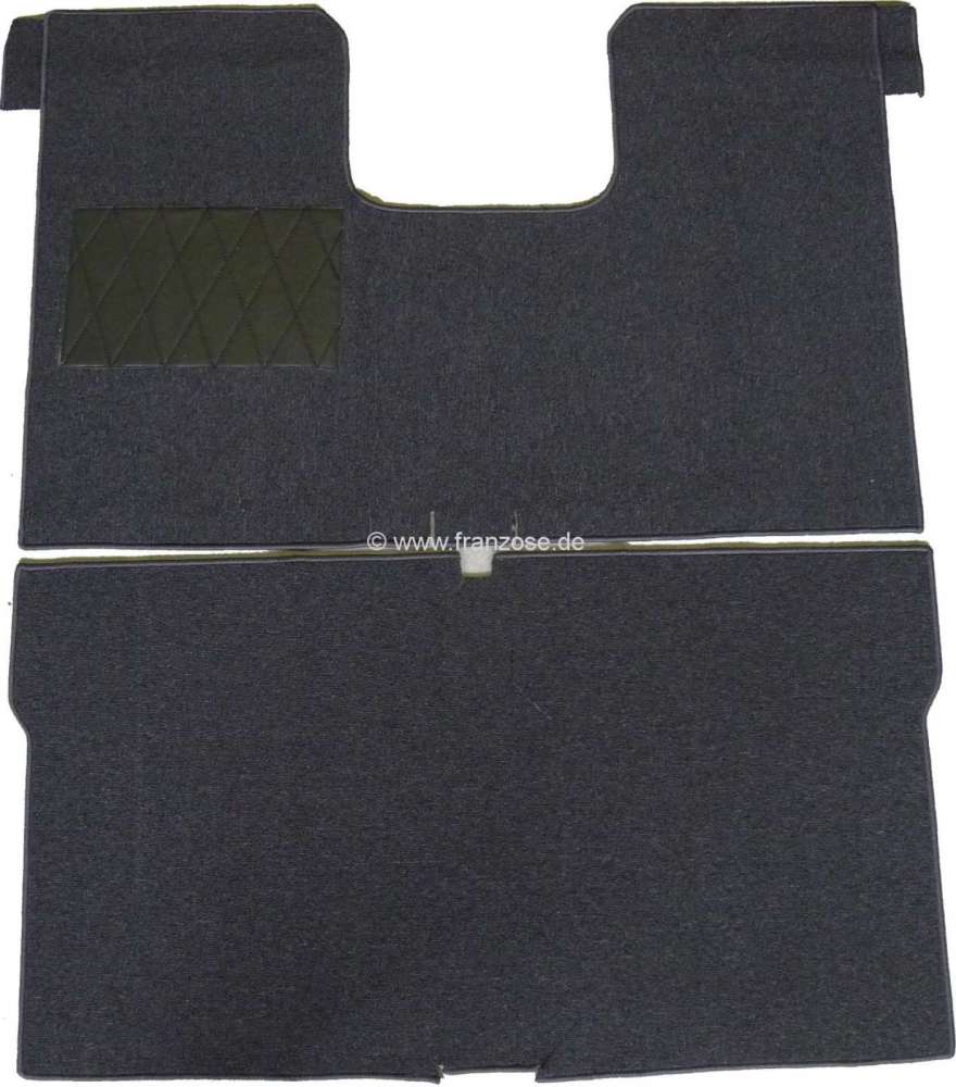 Renault - jeu de tapis, Renault R16, moquette gris foncé