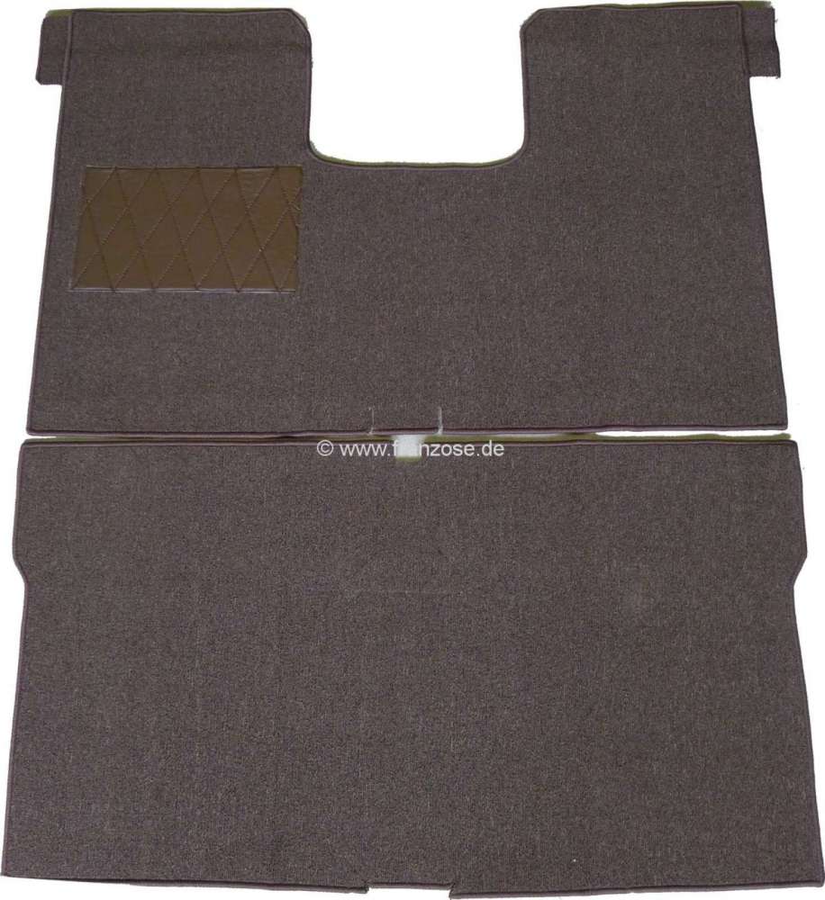 Citroen-2CV - jeu de tapis, Renault R16, moquette marron