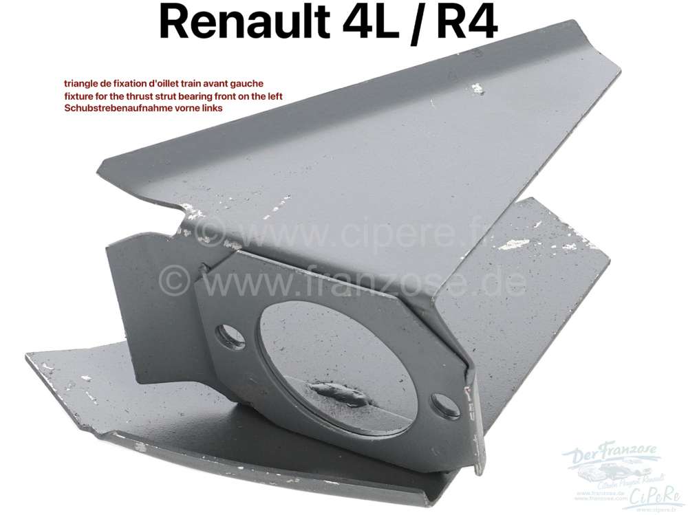 Peugeot - triangle de fixation d'oillet train avant gauche, Renault 4L