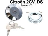 Citroen-2CV - bouchon de réservoir à clé, chromé, 2CV, Dyane, DS, HY, lubrifier régulièrement pour