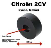 entretoise plastique pour le réservoir, Citroën 2CV, Dyane, Mehari, entre les