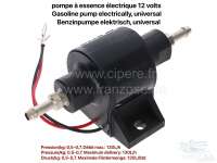 Citroen-2CV - pompe à essence électrique 12 volts, utilisation universelle pour moteurs essences à ca