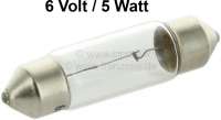 Sonstige-Citroen - ampoule navette, 6volts, 5 Watt, dimensions 11x43mm, type SV8.5