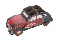 Citroen-2CV - pot à crayons 2cv Citroën, fabrication en bois avec impression publicitaire. Produit mad