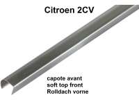 Citroen-DS-11CV-HY - baguette aluminium entre pare-brise et capote, 2CV, pour serrer le joint