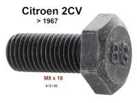 Citroen-2CV - vis de volant moteur 8x18mm, 2CV jusque 1967, n° d'origine A121-92