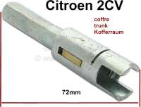 Citroen-2CV - broche de serrure, Citroën 2cv, longueur env 72mm, pour verrou de coffre, pièce dans laq