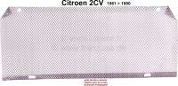 Alle - calandre, Citroën 2CV à partir de 1961, grille derrière calandre, livrée non-traitée,