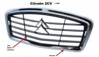 citroen 2cv calandres capots calandre en plastique noir bord chrome dexcellente qualite P16051 - Photo 1