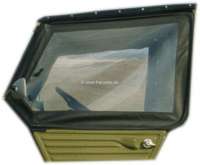 capote, Méhari, noir, pour porte avant gauche