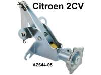 Citroen-2CV - volet d'aération, Citroën 2cv, mécanisme du volet d'aération sous pare-brise, commande