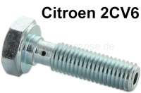 Citroen-2CV - vis creuse de banjo 7mm fixation du tube d'huile à la culasse, Citroën 2CV6, petit diam