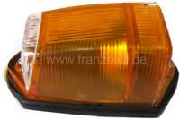 Citroen-2CV - clignotant latéral de custode orange, 2CV années 50, complet avec son support, refabrica