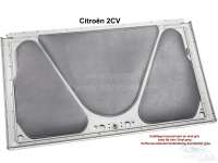 Alle - couvercle de malle arrière, Citroën 2CV, habillage insonorisant en skai gris à coller, 