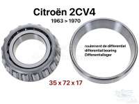 citroen 2cv differentiel roulement 2cv4 1963 a 1970 dimensions 35x72x17 P10519 - Photo 1