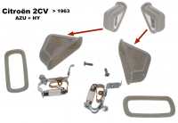 citroen 2cv eclairage arriere joint sous plaque noir 1963 P14261 - Photo 1