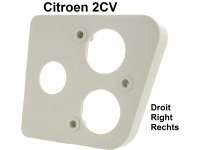 Citroen-2CV - rehausse de feu arrière droite, 2CV, gris, n° d'origine AZ544185